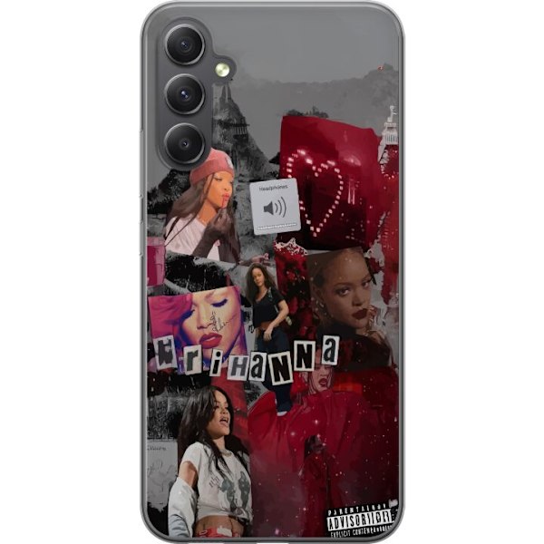 Samsung Galaxy A24 4G Läpinäkyvä kuori Rihanna – Iconic Fashion Moments