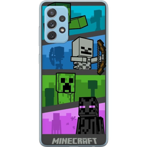 Samsung Galaxy A72 5G Genomskinligt Skal Minecraft