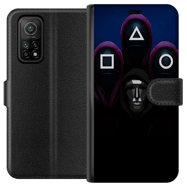 Xiaomi Mi 10T Pro 5G Lompakkokotelo Squid Game Kausi 3 Uudet Ikoni Suosittu Sarja TV Motiivi Aasialainen Draama Trendikäs Graafinen Suunnittelu