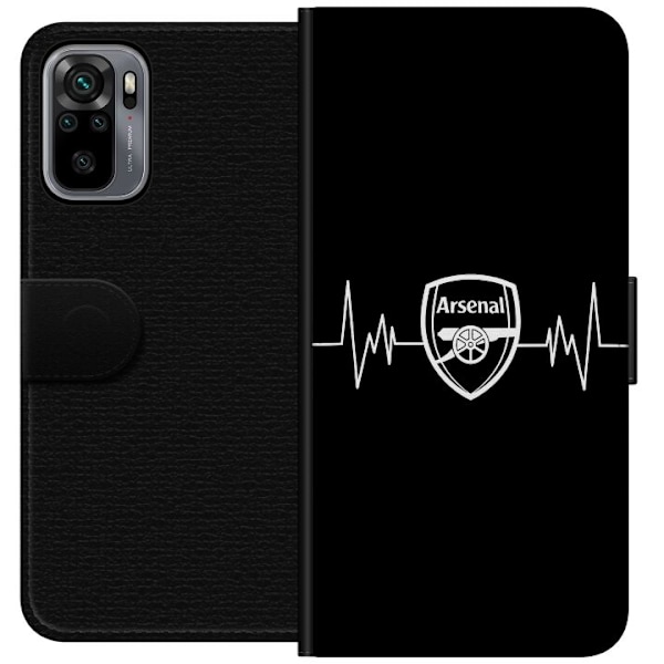 Xiaomi Redmi Note 10S Lompakkokotelo Arsenal