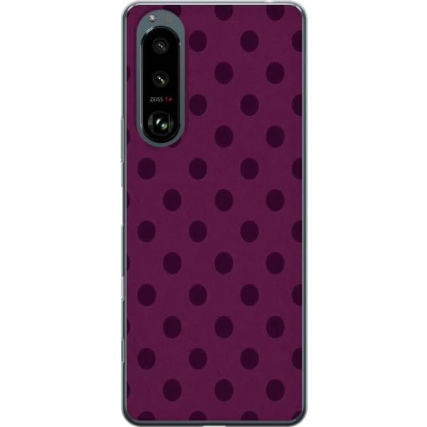Kompatibelt Mobildeksel til Sony Xperia 5 III Plomme Popprikker lila