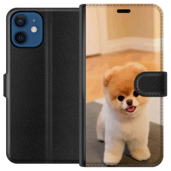 Kompatibelt Plånboksfodral till Apple iPhone 12 mini Gullig Valp