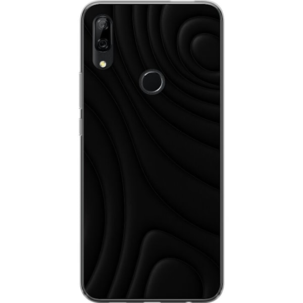 Huawei P Smart Z Läpinäkyvä kuori Tummat Aallot