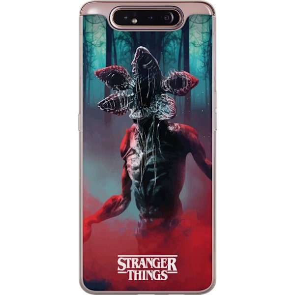 Samsung Galaxy A80 Genomskinligt Skal Stranger Things Monster