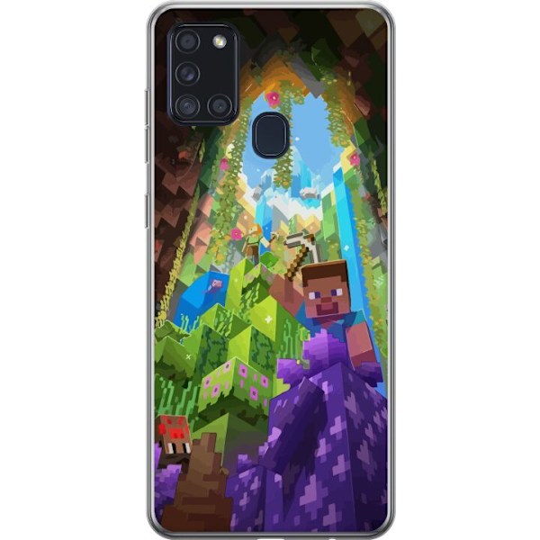 Samsung Galaxy A21s Gjennomsiktig deksel Minecraft