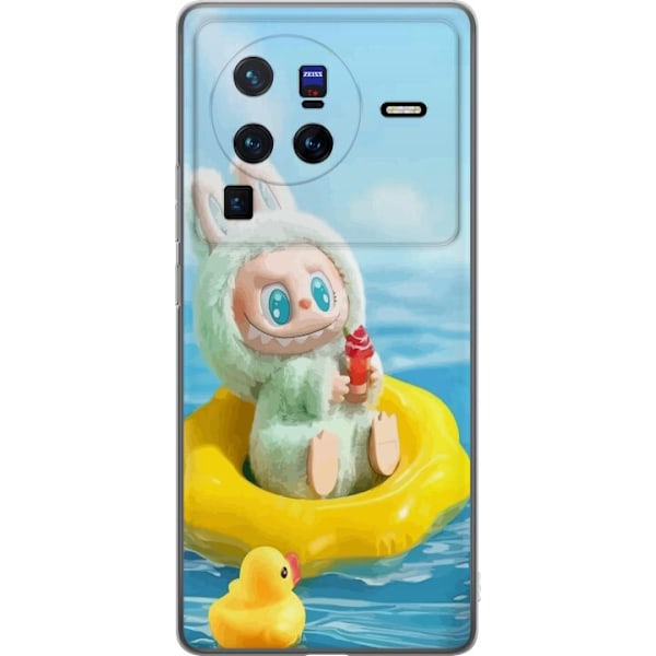 vivo X80 Pro Läpinäkyvä kuori Labubu Stripe Attack - Raidat kohtaavat hirviöt