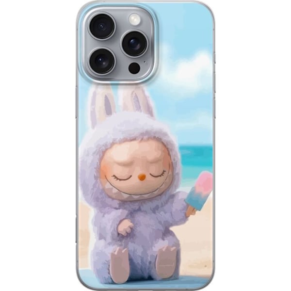 Apple iPhone 16 Pro Max Läpinäkyvä kuori Labubu Vaaleanpuna