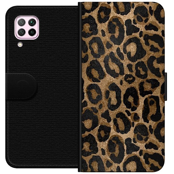 Huawei P40 lite Tegnebogsetui Leopard Luxe