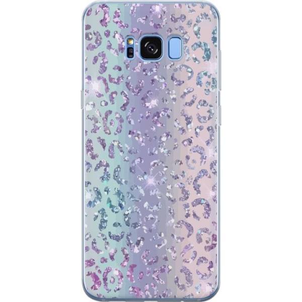 Samsung Galaxy S8 Gjennomsiktig deksel Glitter Leopard
