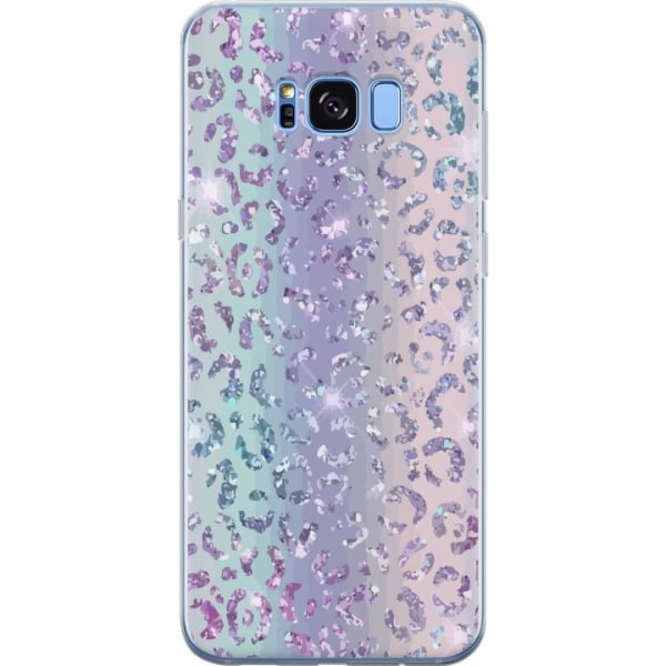 Samsung Galaxy S8 Läpinäkyvä kuori Glitter Leopard