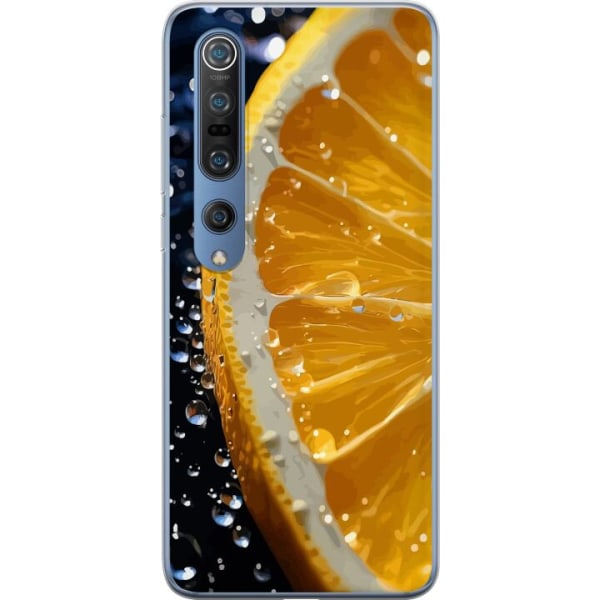 Xiaomi Mi 10 Pro 5G Gennemsigtig cover Appelsin