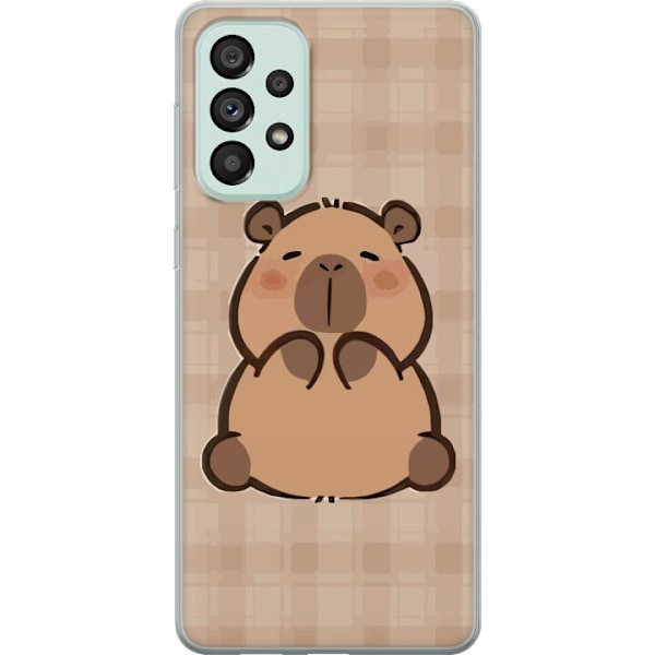 Samsung Galaxy A73 5G Läpinäkyvä kuori Mobilskal kawaii capybara flera figurer japansk stil