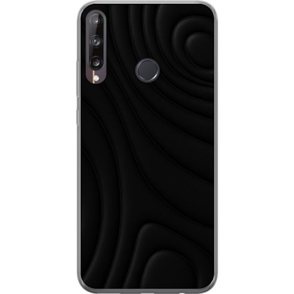 Huawei P40 lite E Gjennomsiktig deksel Svarte Bølger