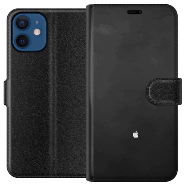 Kompatibelt Plånboksfodral till Apple iPhone 12 Apple Grey