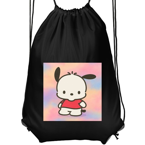 Gymnastikpose | Let Træningstaske til Voksne Kawaii Sanrio Pochacco sort Voksen