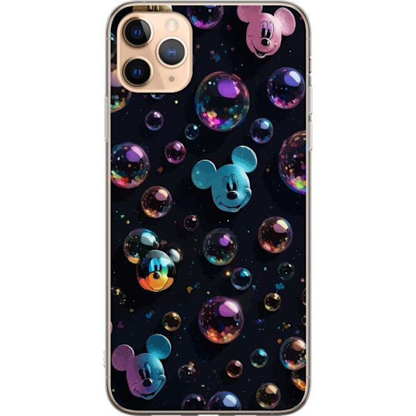 Apple iPhone 11 Pro Max Läpinäkyvä kuori  Mikki Hiiri Disney Kuplat Suunnittelu Hauska Motiivi Suosittu Disney-hahmo Piirrossarja Lasten Klassikko