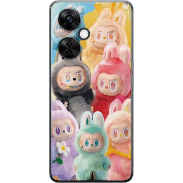 OnePlus Nord CE3 Genomskinligt Skal Labubu Sketch Style – Handritat monster i tusch