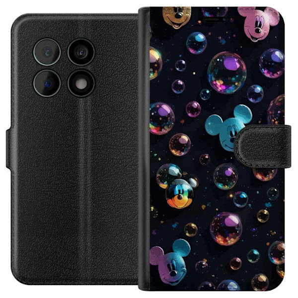 OnePlus 10 Pro Tegnebogsetui  Mickey Mouse Disney Bobler Design Sjovt Motiv Populær Disneyfigur Tegneserie Børneklassiker
