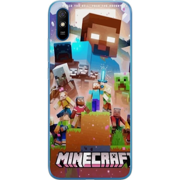 Xiaomi Redmi 9A Läpinäkyvä kuori Minecraft
