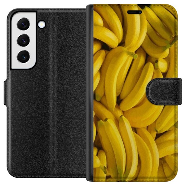 Samsung Galaxy S22 5G Tegnebogsetui Banan mønster