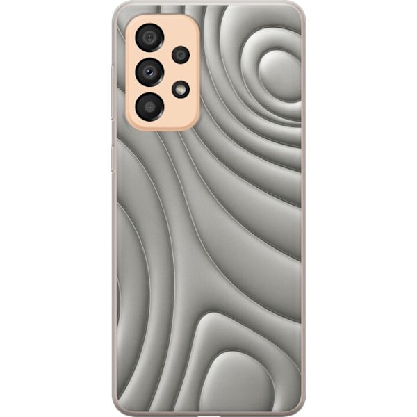 Samsung Galaxy A33 5G Läpinäkyvä kuori Hopea-aallot