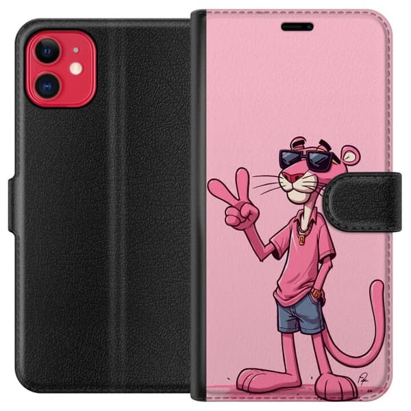 Kompatibel Tegnebogsetui til Apple iPhone 11 Pink Panter Peace
