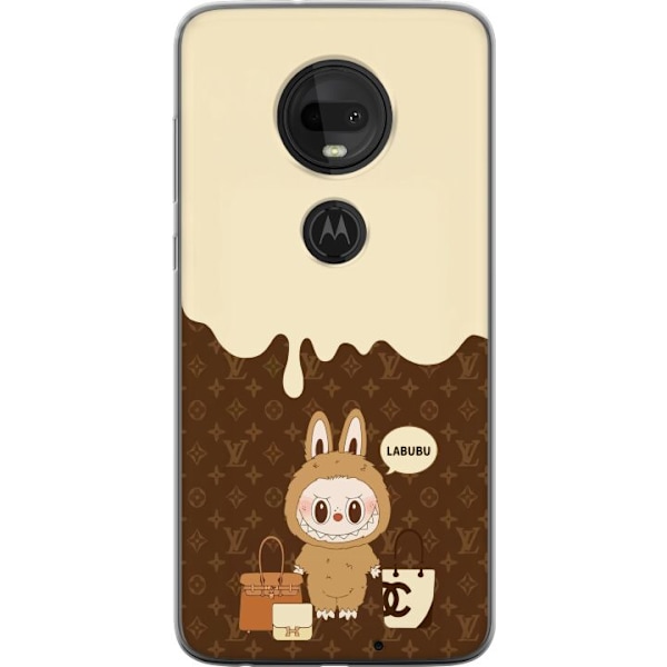 Motorola Moto G7 Läpinäkyvä kuori Labubu Blue Chill - Sinis