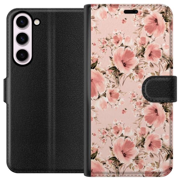 Kompatibelt Plånboksfodral till Samsung Galaxy S23+ Blommor