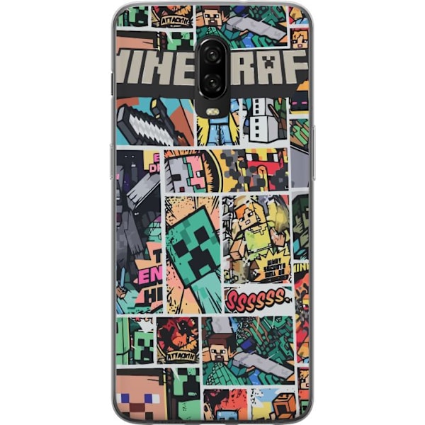 OnePlus 6T Läpinäkyvä kuori Minecraft Taide