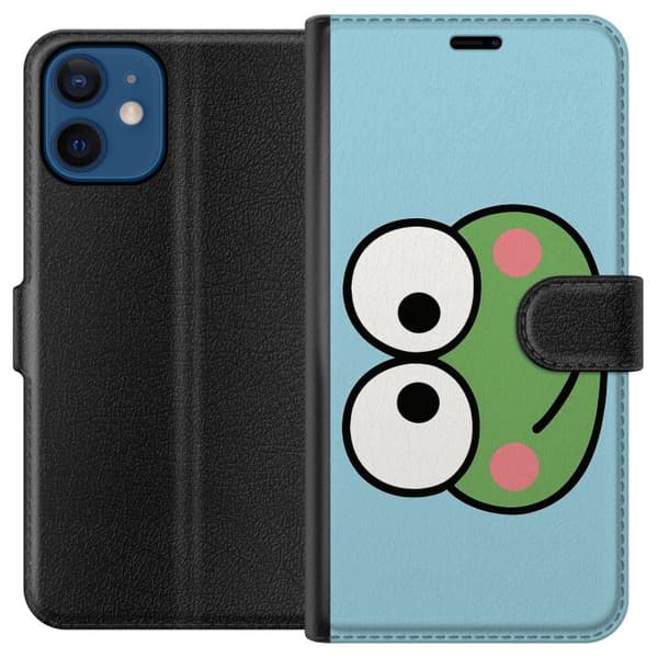 Kompatibel Tegnebogsetui til Apple iPhone 12 Keroppi Smile