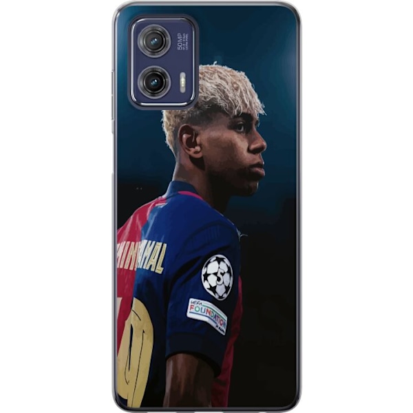 Motorola Moto G73 Gennemsigtig cover Lamine Yamal - Barcelonas Wunderkind i fokus