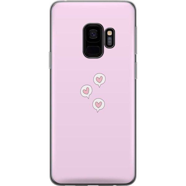 Samsung Galaxy S9 Läpinäkyvä kuori Sydämet kuplissa