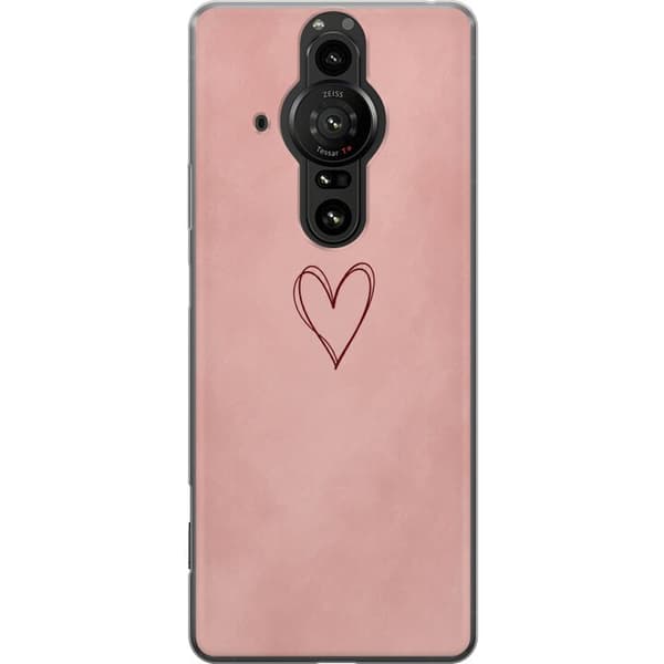 Kompatibelt Mobildeksel til Sony Xperia Pro-I Rosa hjerte rosa
