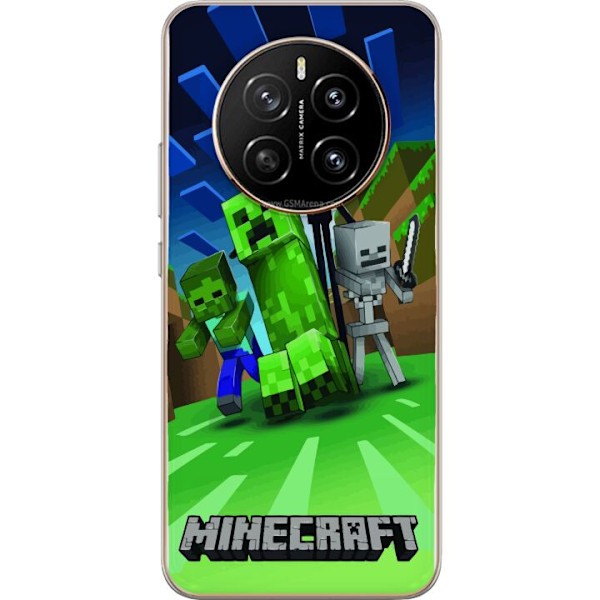 Honor Magic7 Läpinäkyvä kuori Minecraft Creeper mobilskal i klassisk grön pixelstil