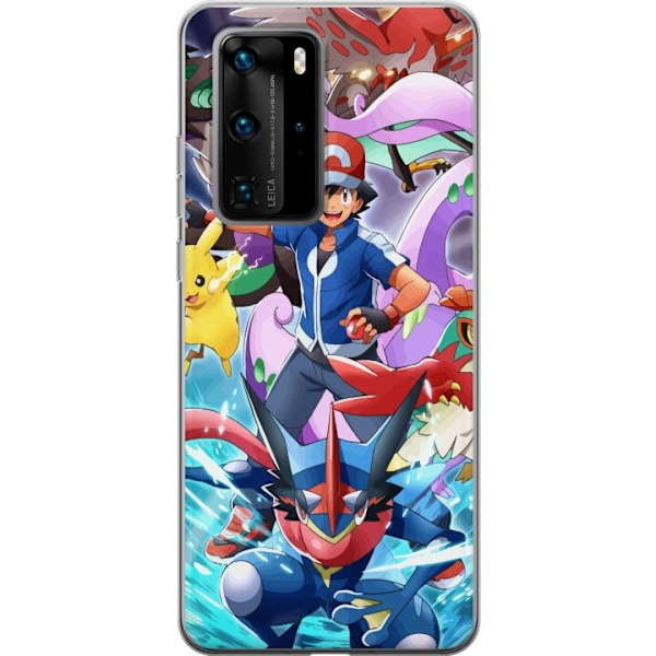 Huawei P40 Pro Genomskinligt Skal Pokemon