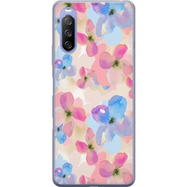 Sony Xperia 10 III Lite Gennemsigtig cover Blomsterlykke