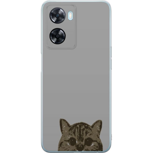 OnePlus Nord N20 SE Genomskinligt Skal Grå Kattblick – stil