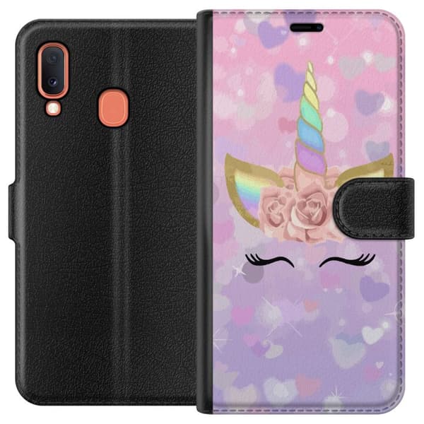 Kompatibelt Plånboksfodral till Samsung Galaxy A20e Unicorn