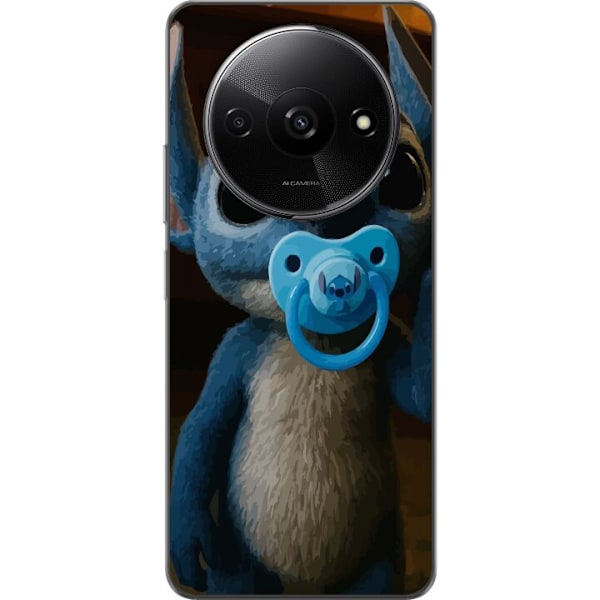 Xiaomi Redmi A3 Läpinäkyvä kuori Stitch & Napp - vauvateema söpöllä hahmolla