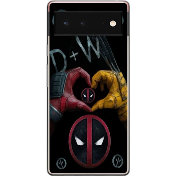 Google Pixel 6 Gjennomsiktig deksel Deadpool & Wolverine Kjær