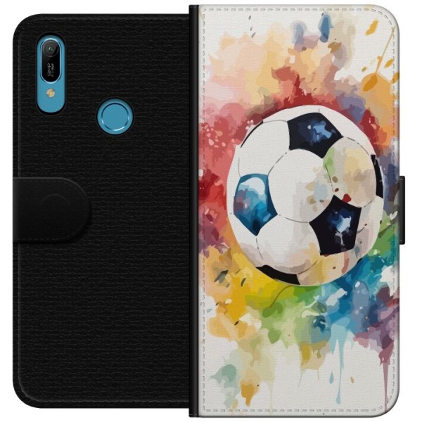 Huawei Y6 (2019) Lommeboketui Fotball