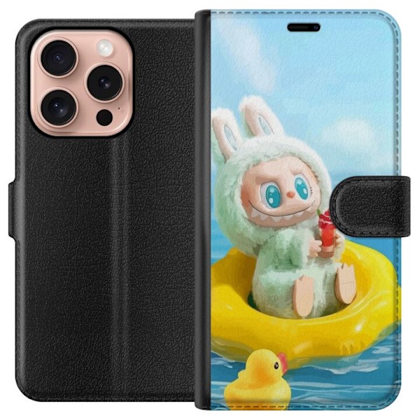 Apple iPhone 16 Pro Plånboksfodral Labubu Macaron Series