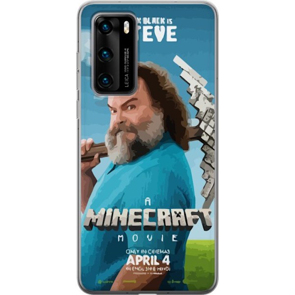Huawei P40 Genomskinligt Skal A Minecraft Movie