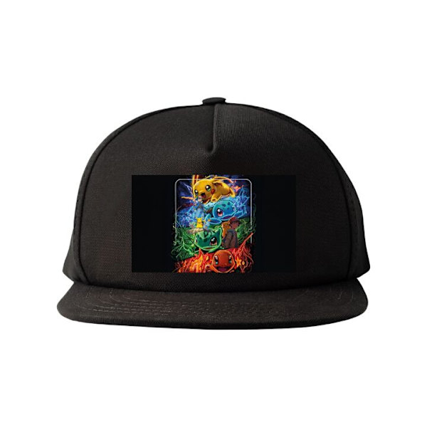 Snapback-lippalakki musta one size