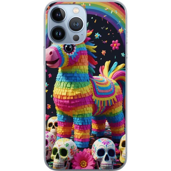 Kompatibelt Mobildeksel til Apple iPhone 13 Pro Max Färgglad piñata regnbåge flerfarget