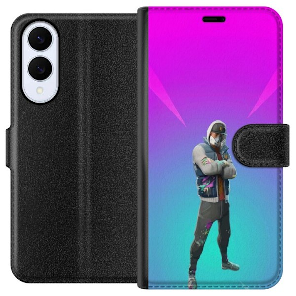 Samsung Galaxy S25 Edge Tegnebogsetui sort ridder fortnite