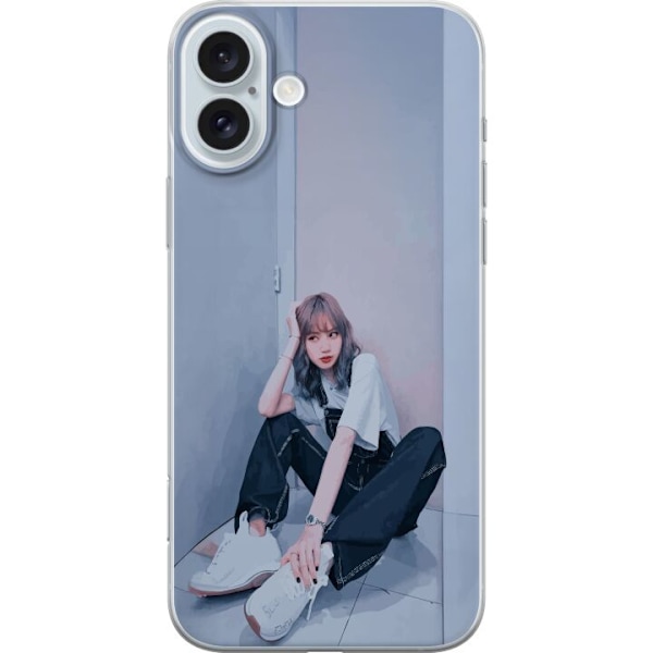 Apple iPhone 16 Plus Genomskinligt Skal Lisa from Blackpink – K-pop Style Icon