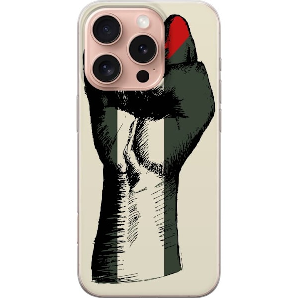 Apple iPhone 16 Pro Genomskinligt Skal Hand knuten i Palestina