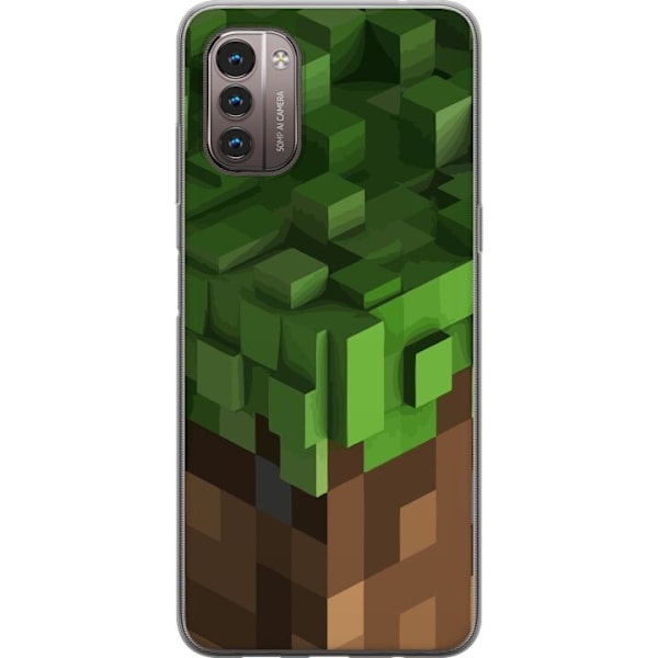 Nokia G21 Läpinäkyvä kuori Minecraft Blocks