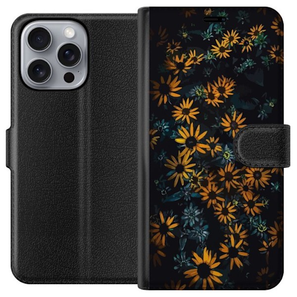 Apple iPhone 16 Pro Max Lommeboketui Blomster